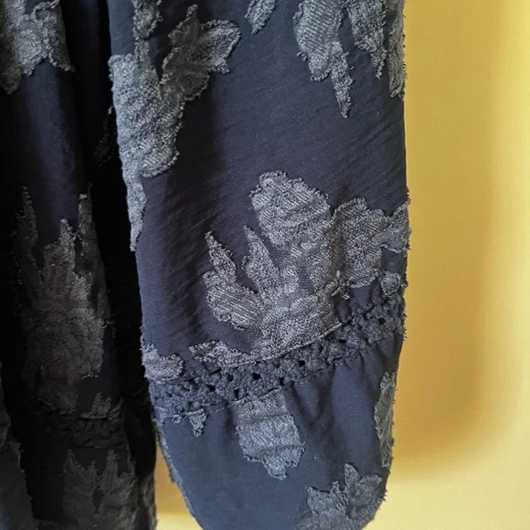 Maurices Dark Blue Floral Blouse - Picture 3 of 6
